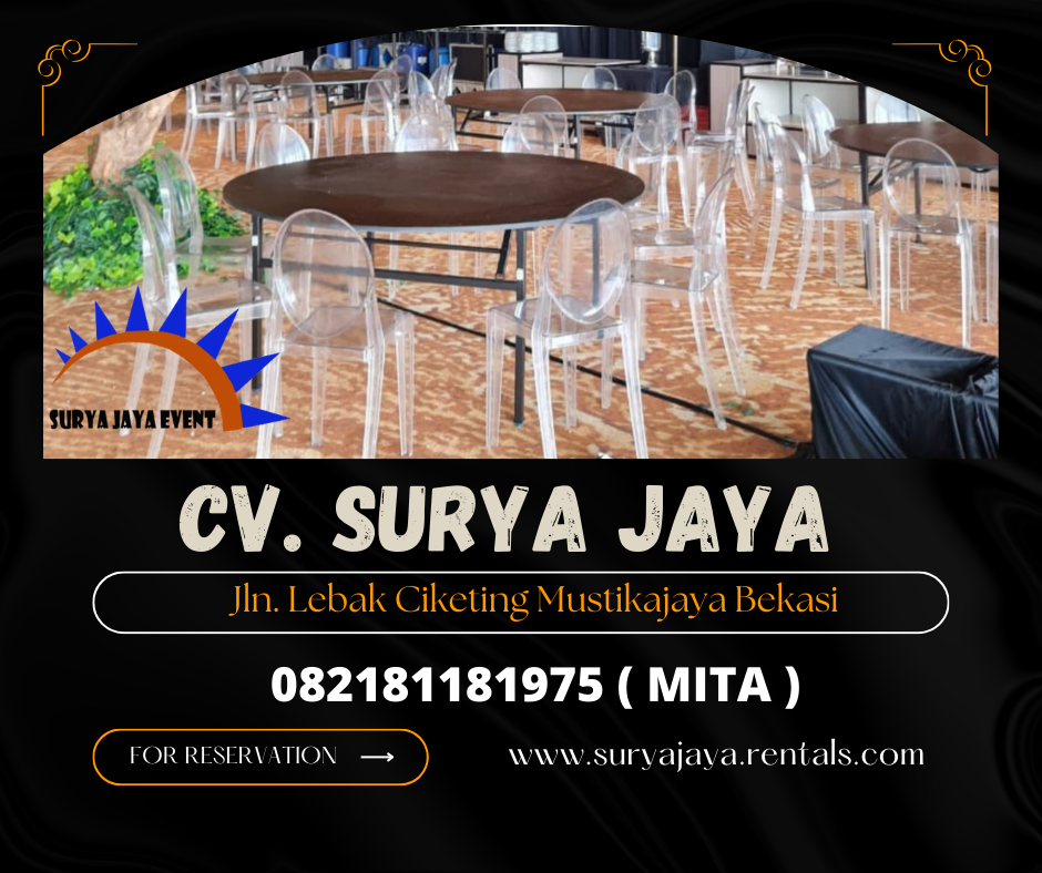 Sewa Kursi VIP Type Ghost Acrylic Bening Jakarta