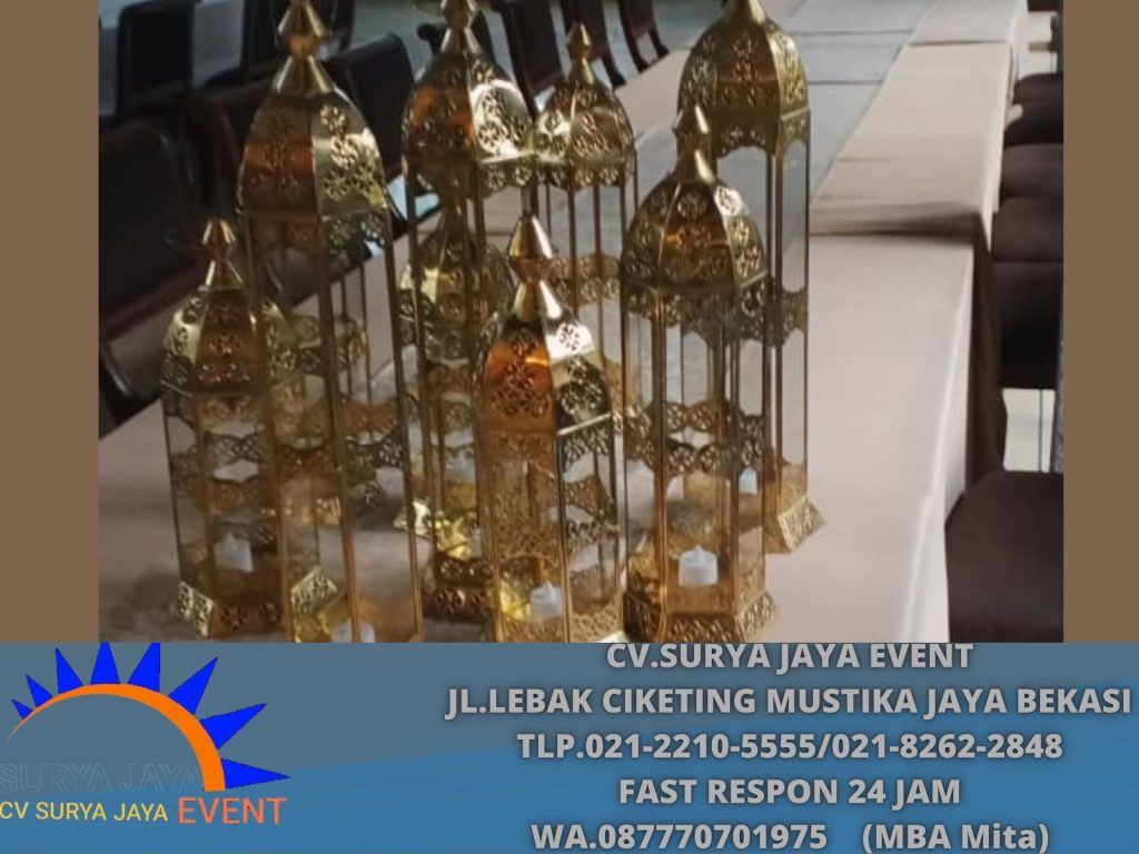 Sewa Lampu Dekorasi Maroko Bening Plataran Menteng
