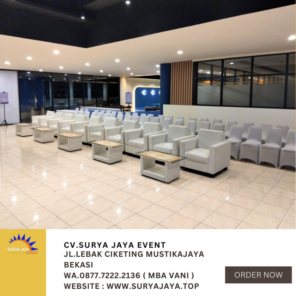 Sewa Sofa Set Meja Kaca VIP Event Perpustakaan IPB Bogor