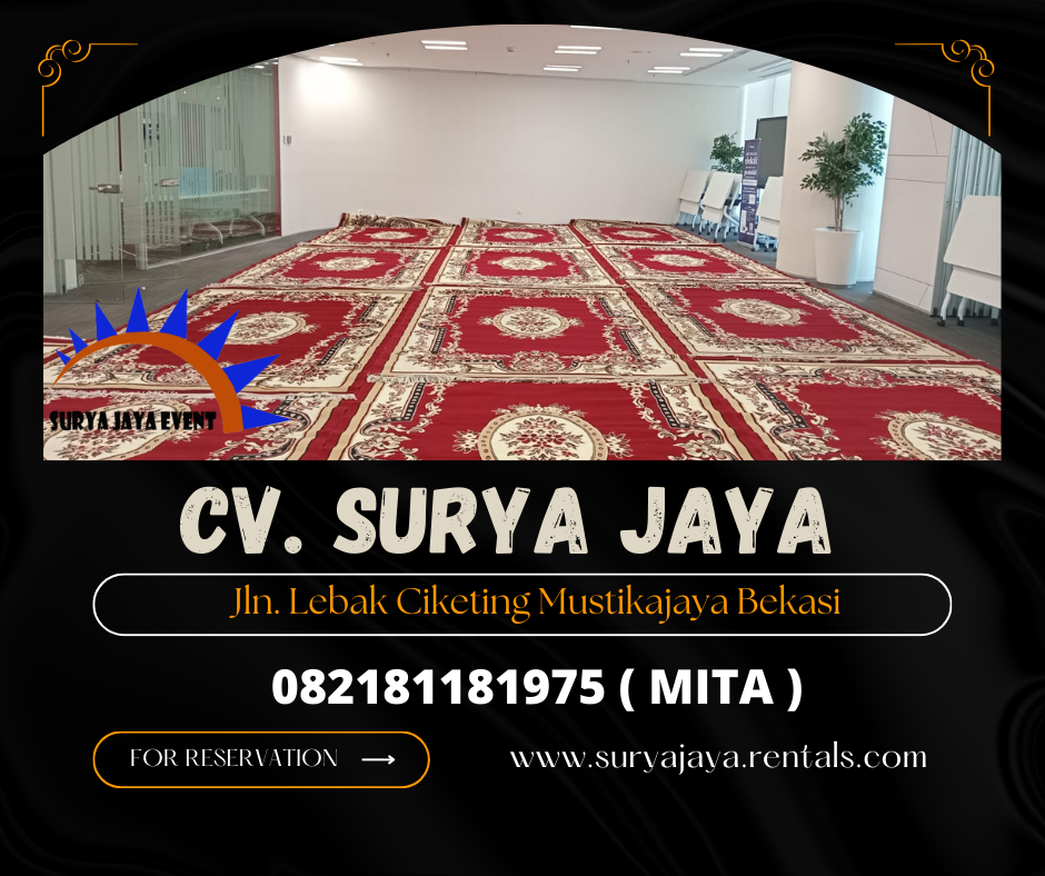Rental Karpet Permadain merah Bogor