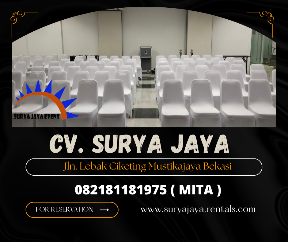 MENYEWAKAN KURSI SUSUN COVER PUTIH MINIMALIS DI TANGGERANG