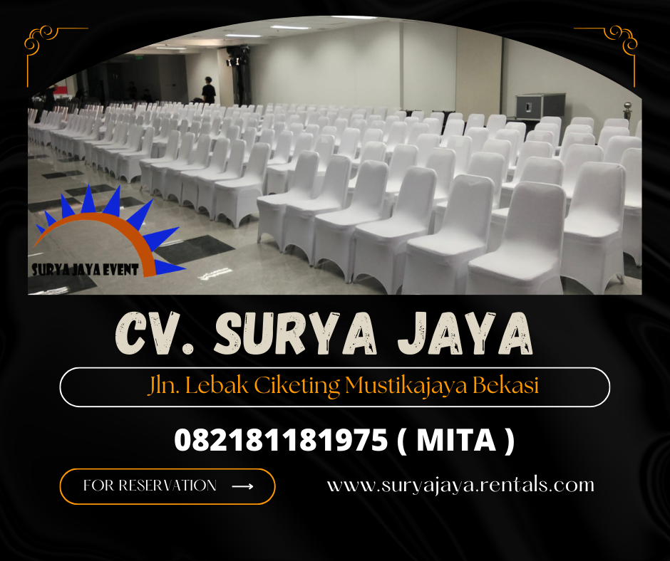 MENYEWAKAN KURSI SUSUN COVER PUTIH MINIMALIS DI TANGGERANG