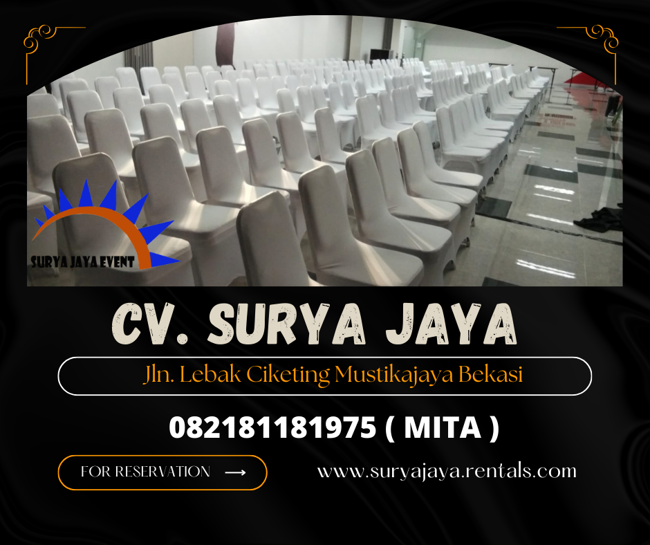MENYEWAKAN KURSI SUSUN COVER PUTIH MINIMALIS DI TANGGERANG