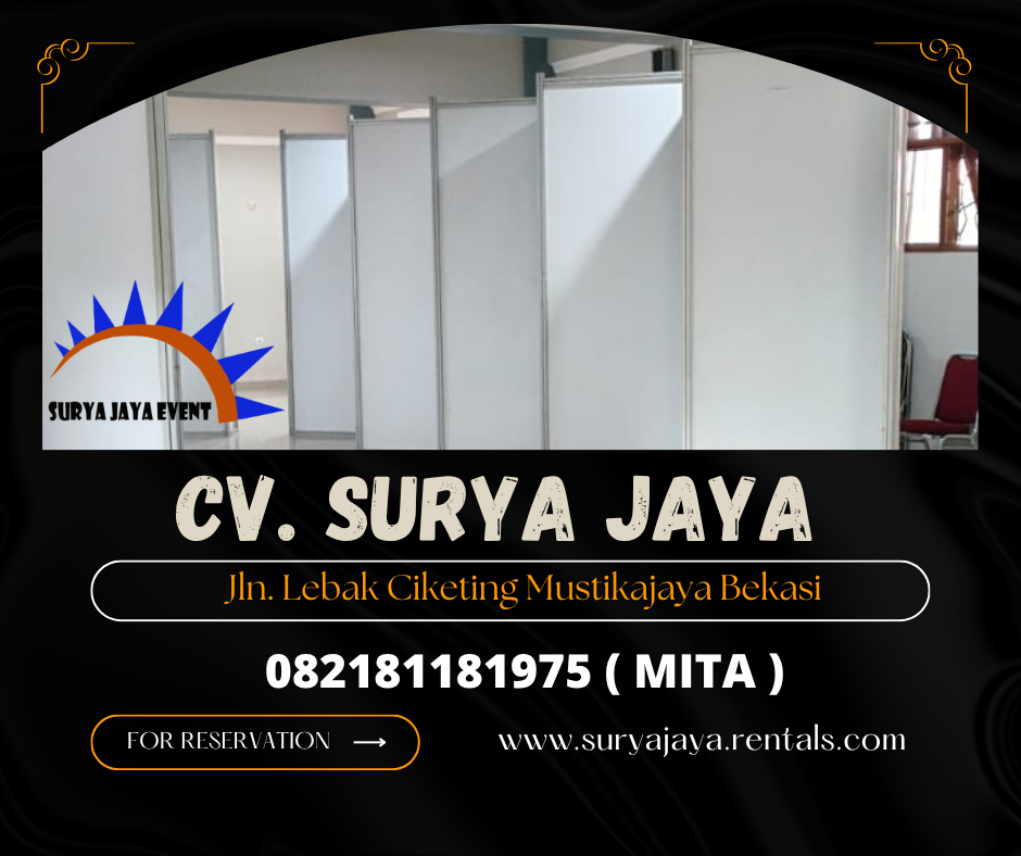 RENTAL PARTISI MINIMALIS PUTIH WILAYAH AREA BEKASI