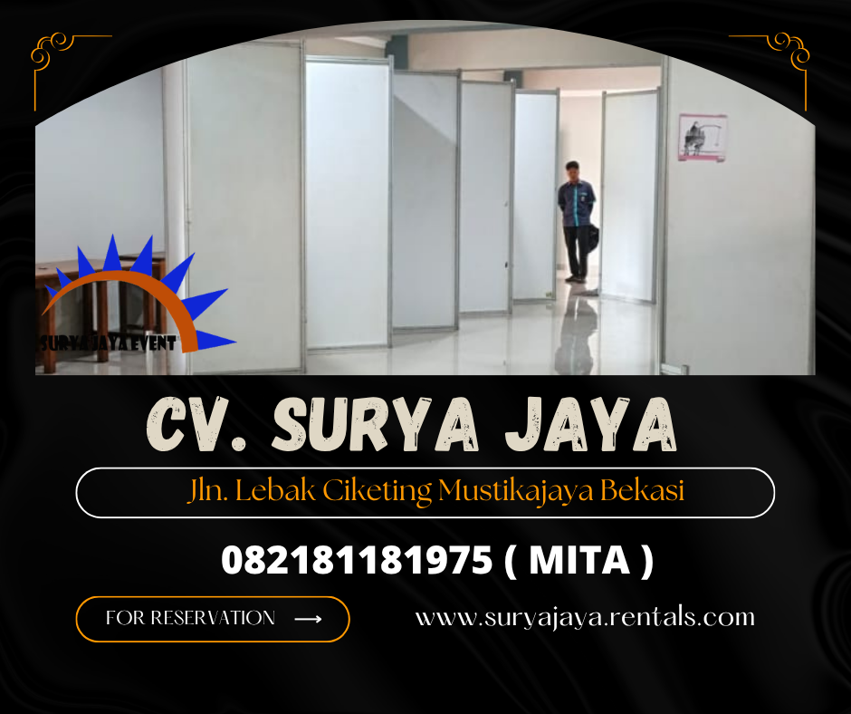 RENTAL PARTISI MINIMALIS PUTIH WILAYAH AREA BEKASI