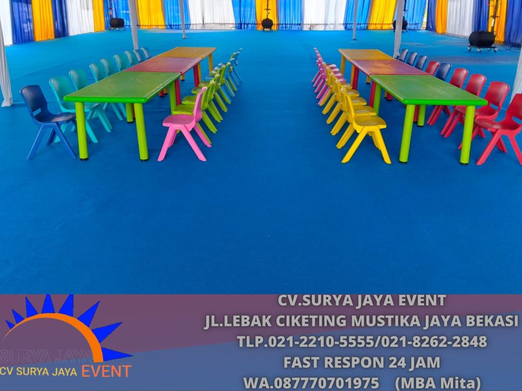 Rental Kursi Anak Plastik Kokoh Warna Warni Area Jakarta
