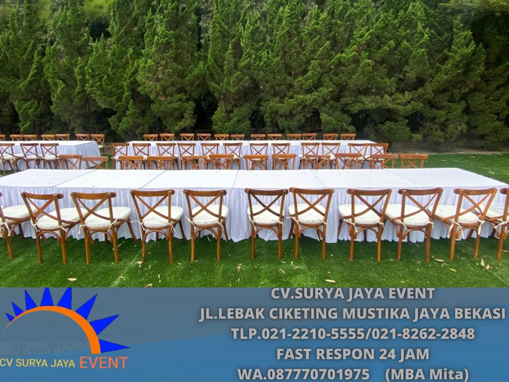 Sewa Kursi Crossback+Bantalan Event BCC Park View Bandung