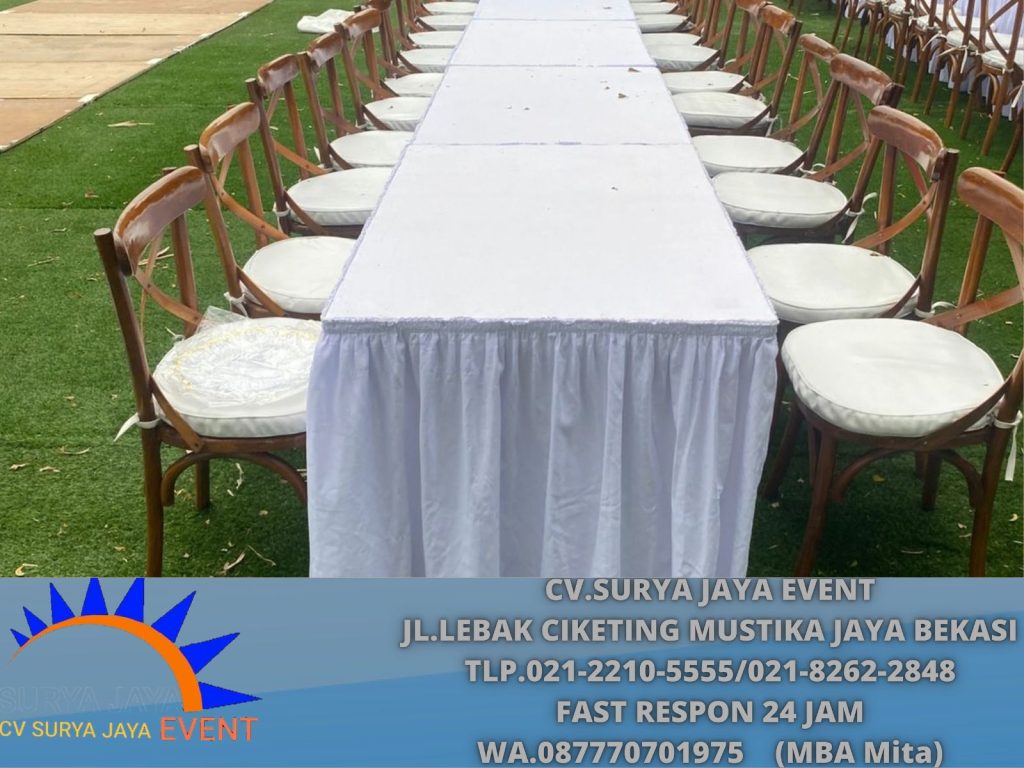 Sewa Kursi Crossback+Bantalan Event BCC Park View Bandung