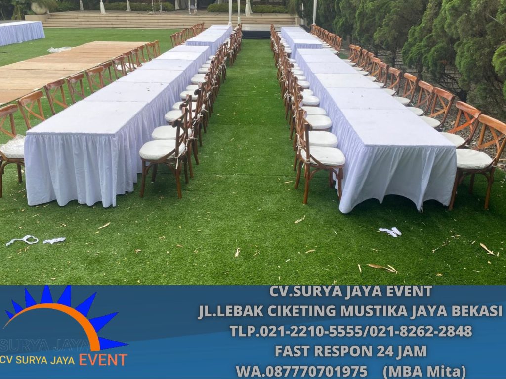 Sewa Kursi Crossback+Bantalan Event BCC Park View Bandung
