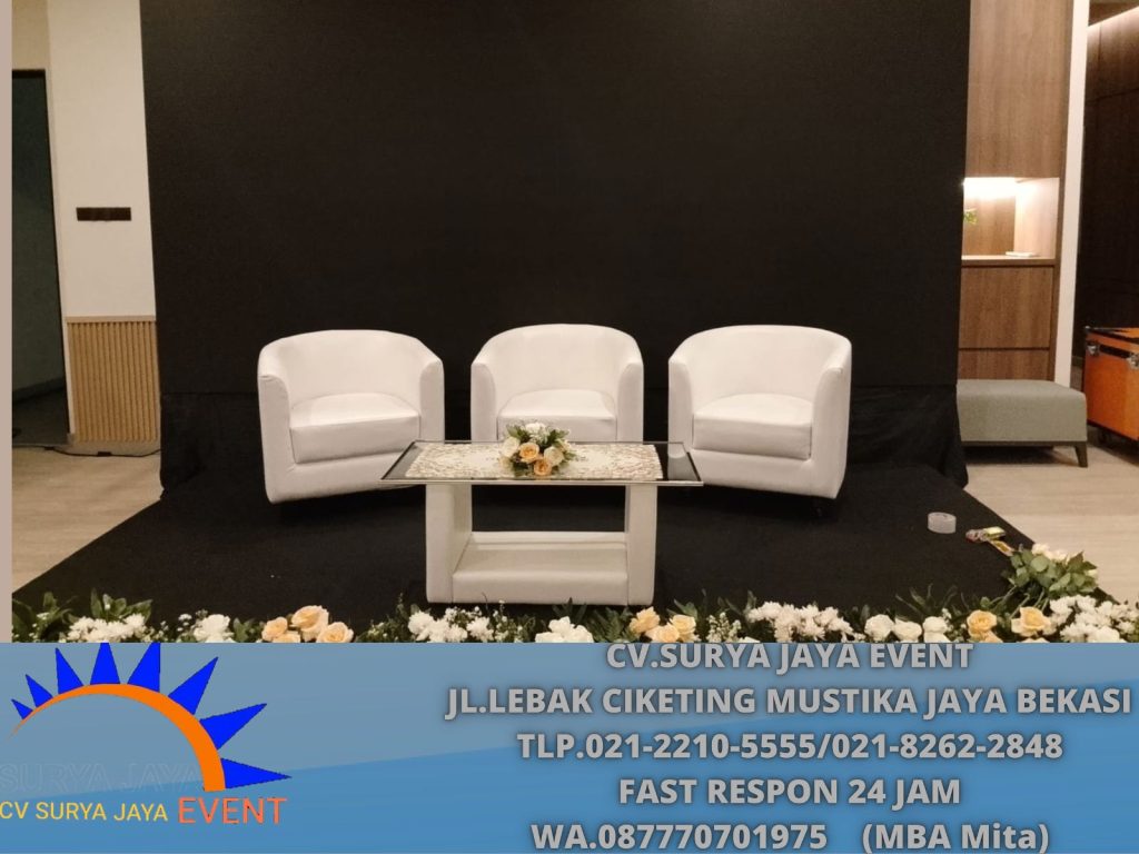 Sewa Sofa,Panggung,Backdrop Depok