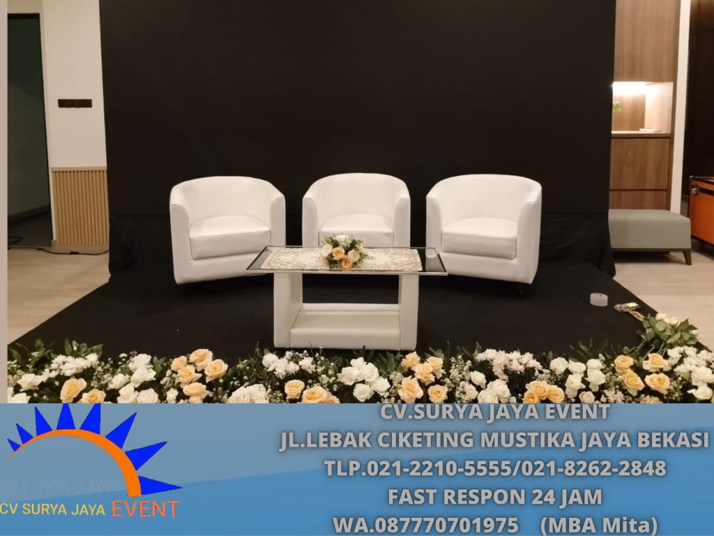 Sewa Sofa,Panggung,Backdrop Depok