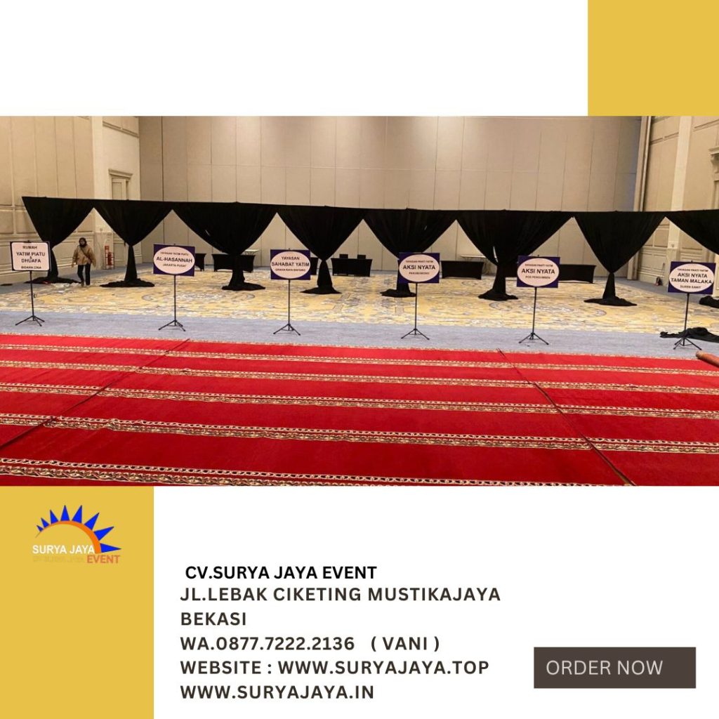 Sewa Tirai Hitam Event Tribata Hotel Jaksel