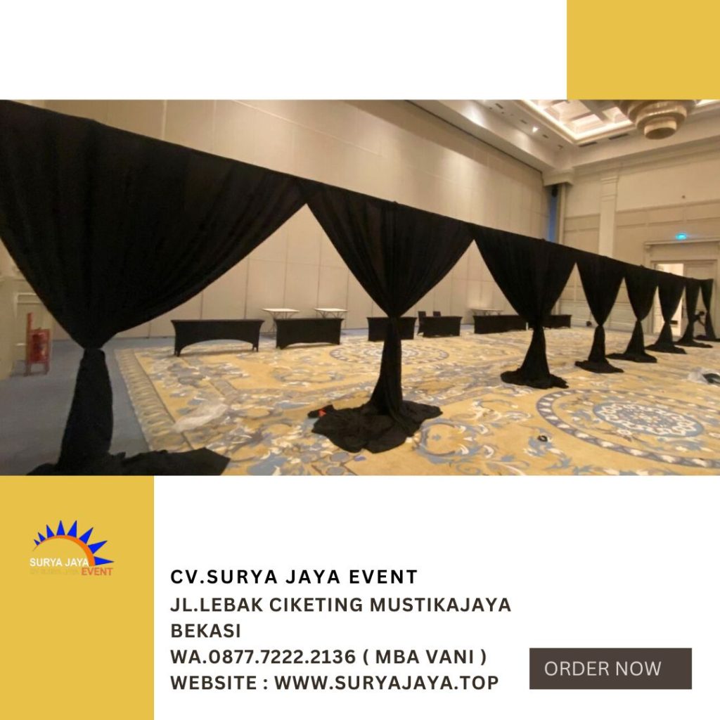 Sewa Tirai Hitam Event Tribata Hotel Jaksel
