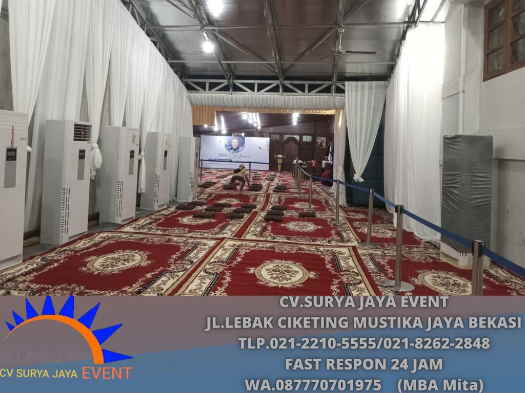 Sewa Karpet Permadani Merah Evenet Perumahan Cilandak