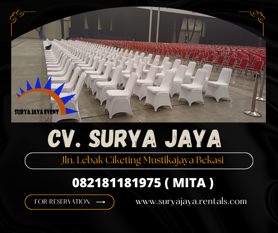 Sewa Kursi Event Polos Dan Bercover Siap Kirim Area Jabodetabek