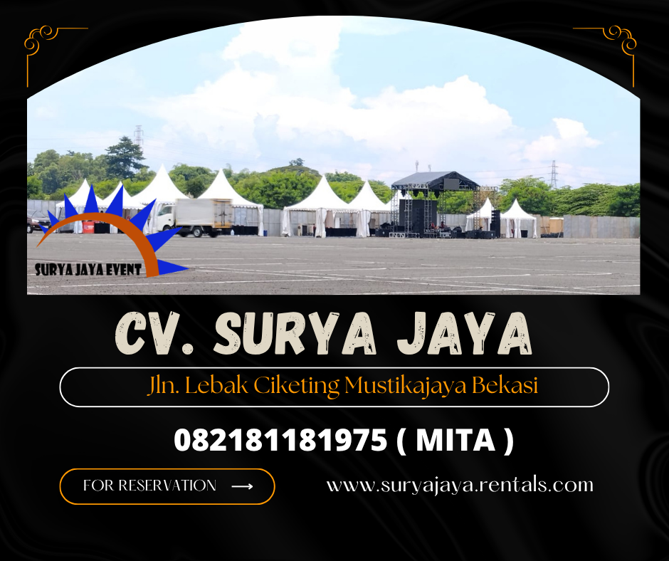 MENYEWAKAN TENDA SARNAFIL KERUCUT HARGA EKONOMIS DI JAKARTA