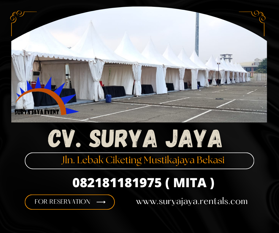 MENYEWAKAN TENDA SARNAFIL KERUCUT HARGA EKONOMIS DI JAKARTA