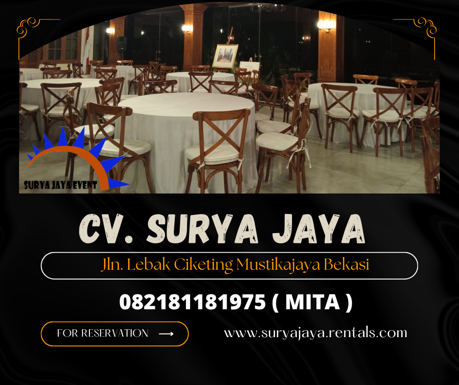 LAYANAN SEWA KURSI CROSSBACK MEWAH AREA JAKARTA