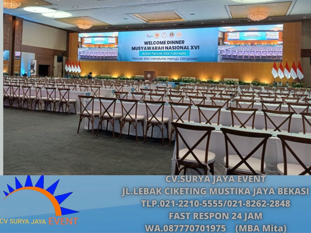 Menyewakan Kursi Croshback Event Agaf Hall Tenggerang Selatan