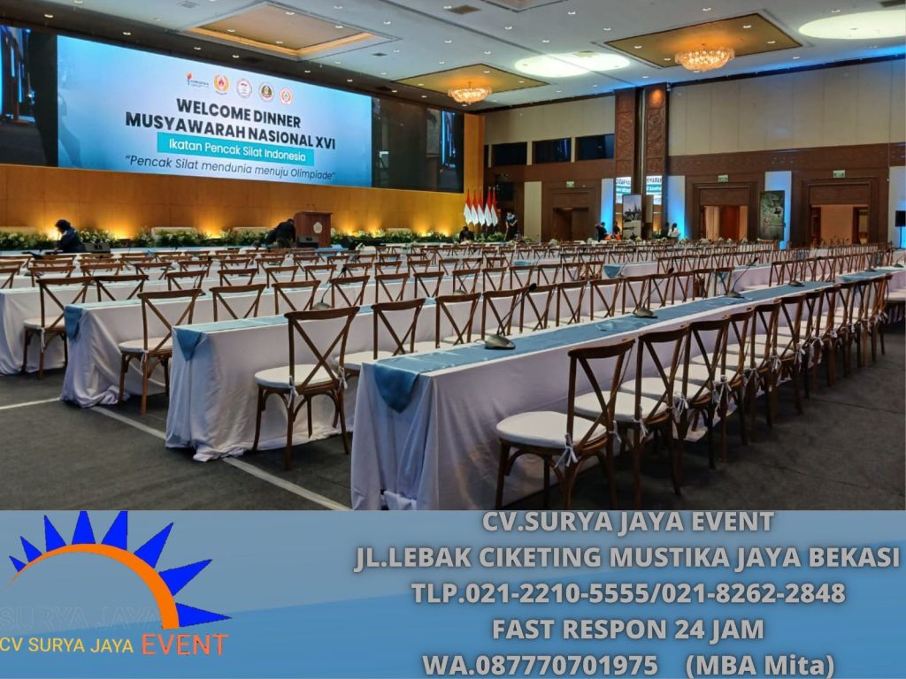 Menyewakan Kursi Croshback Event Agaf Hall Tenggerang Selatan
