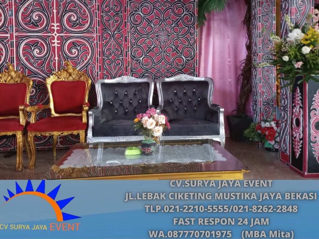 Rental Kursi Pelaminan silver evnt Pernikahan di Jakarta