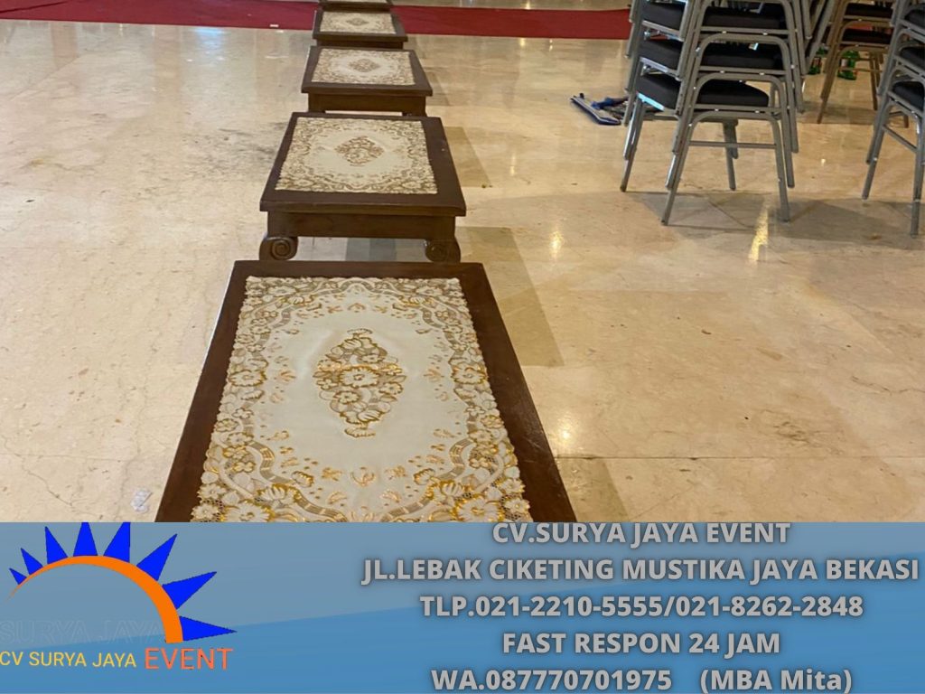 Sewa Meja Kayu VIP Dan Taplak Meja Area Jakarta