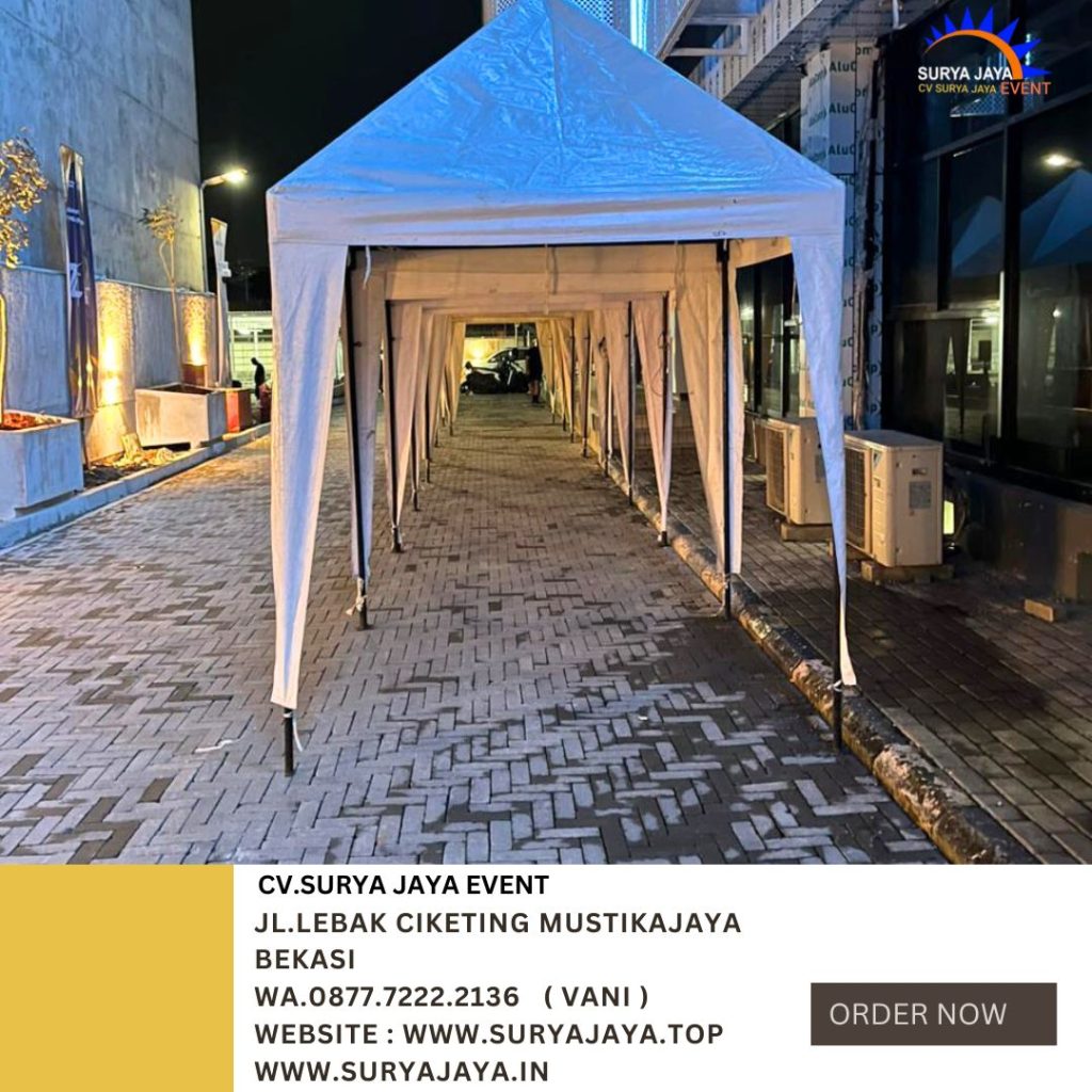 Rental Bazar Tent Putih Ukuran 2x2m Area Jakarta