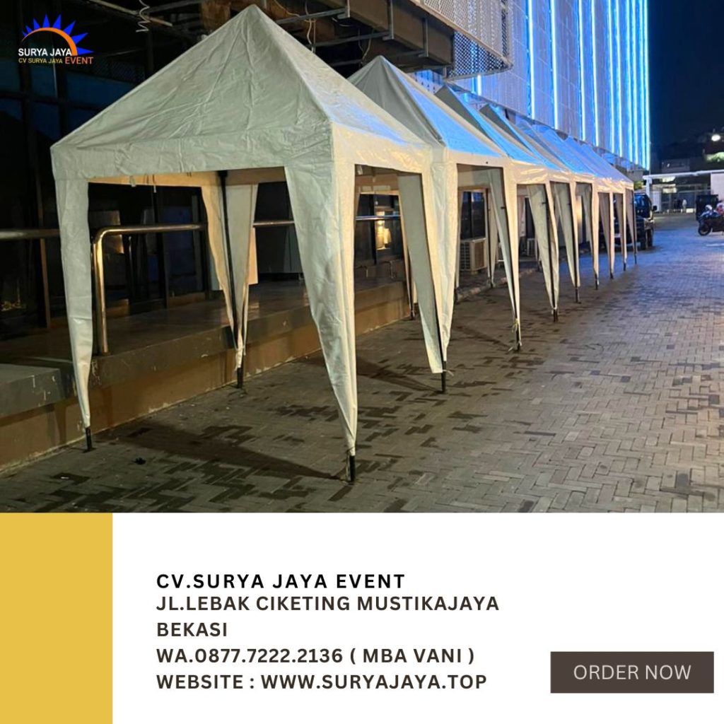 Rental Bazar Tent Putih Ukuran 2x2m Area Jakarta