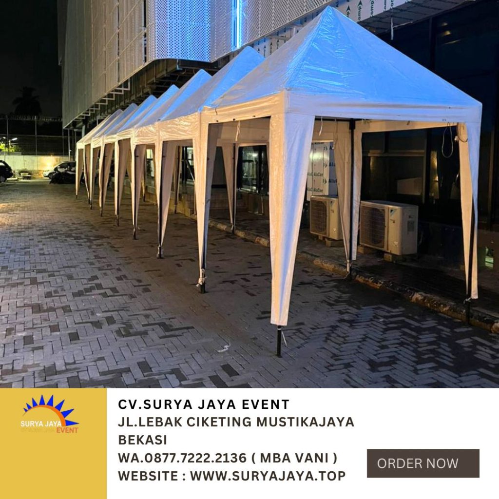 Rental Bazar Tent Putih Ukuran 2x2m Area Jakarta