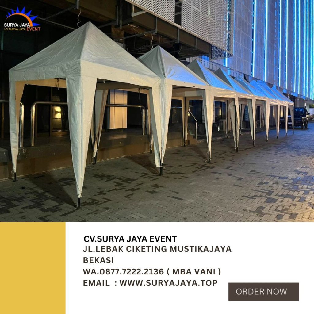 Rental Bazar Tent Putih Ukuran 2x2m Area Jakarta