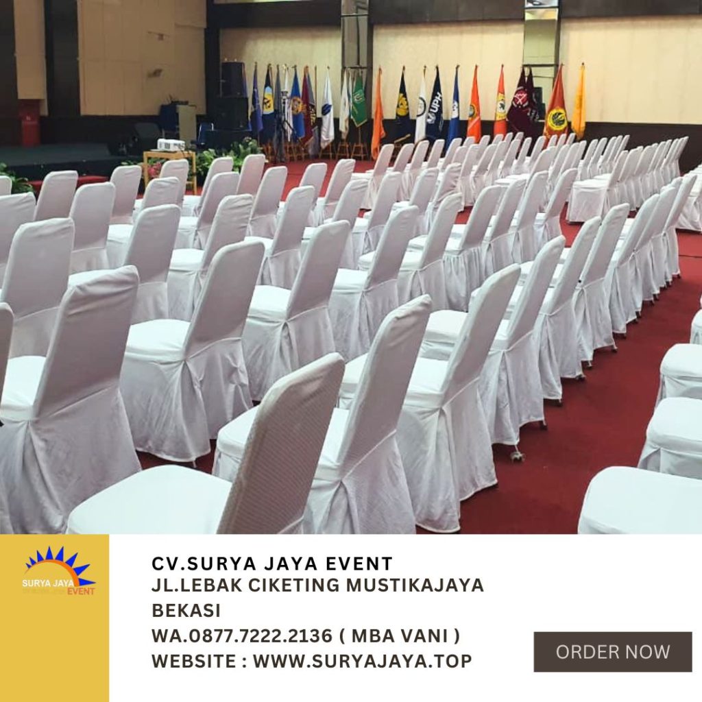 Sewa Kursi Futura Sarung Kursi Rumbai Putih Jakarta