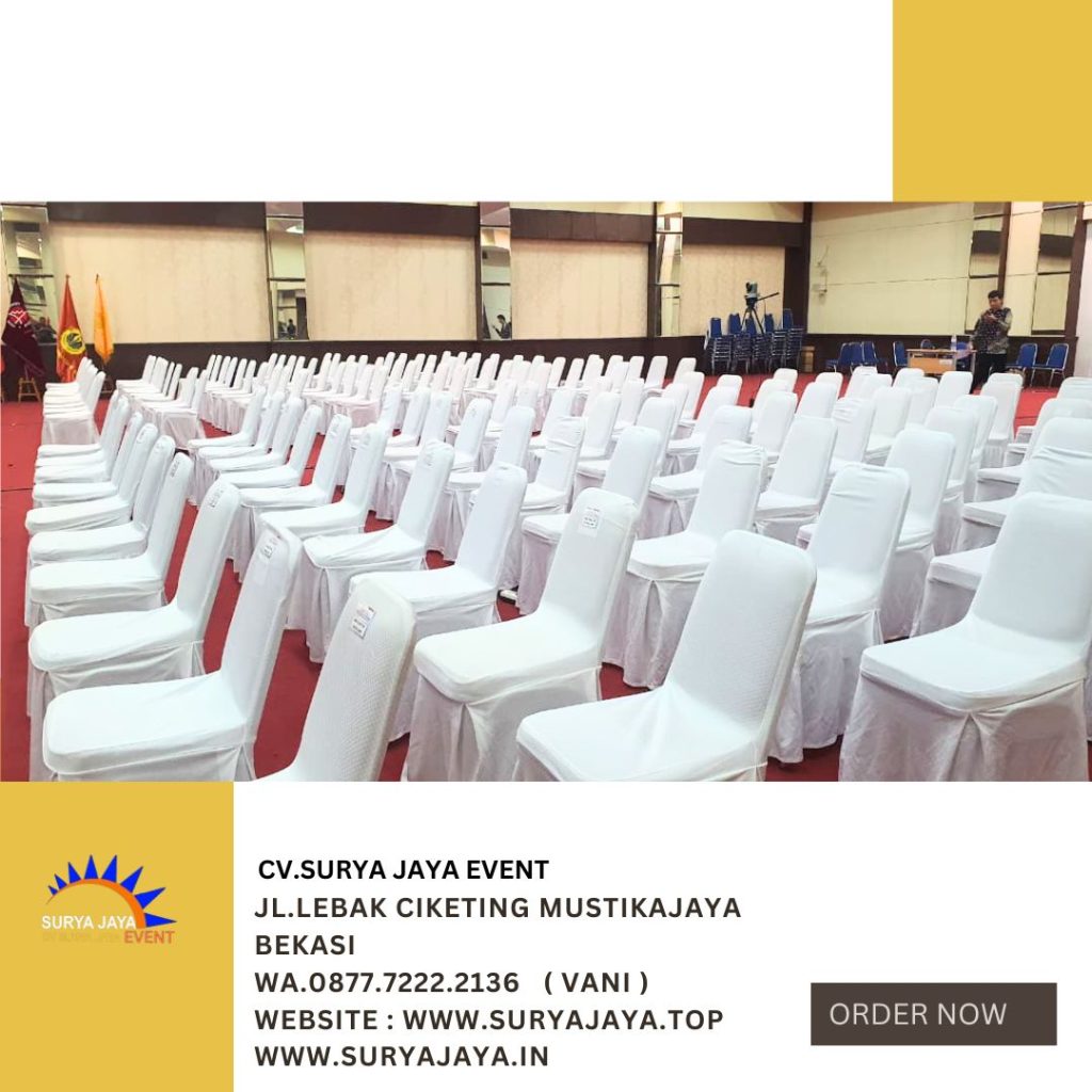 Sewa Kursi Futura Sarung Kursi Rumbai Putih Jakarta