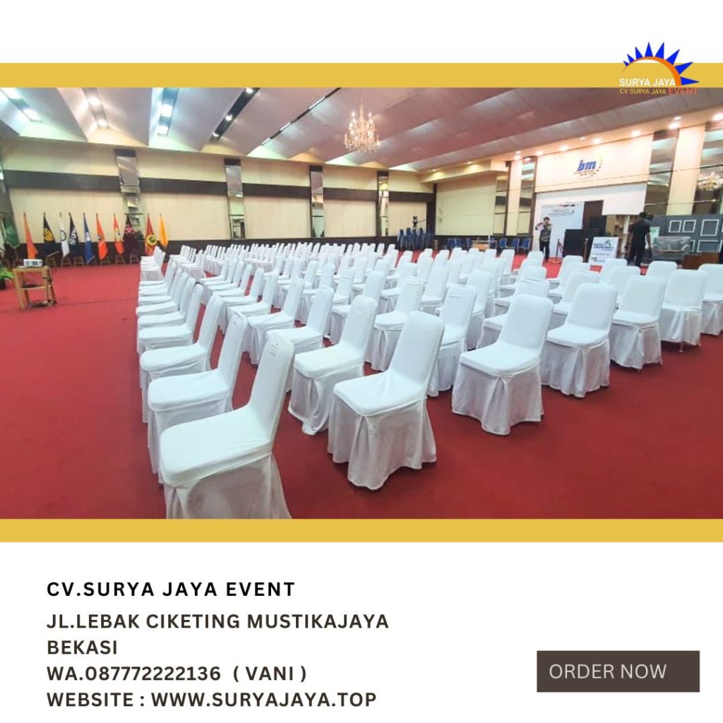Sewa Kursi Futura Sarung Kursi Rumbai Putih Jakarta