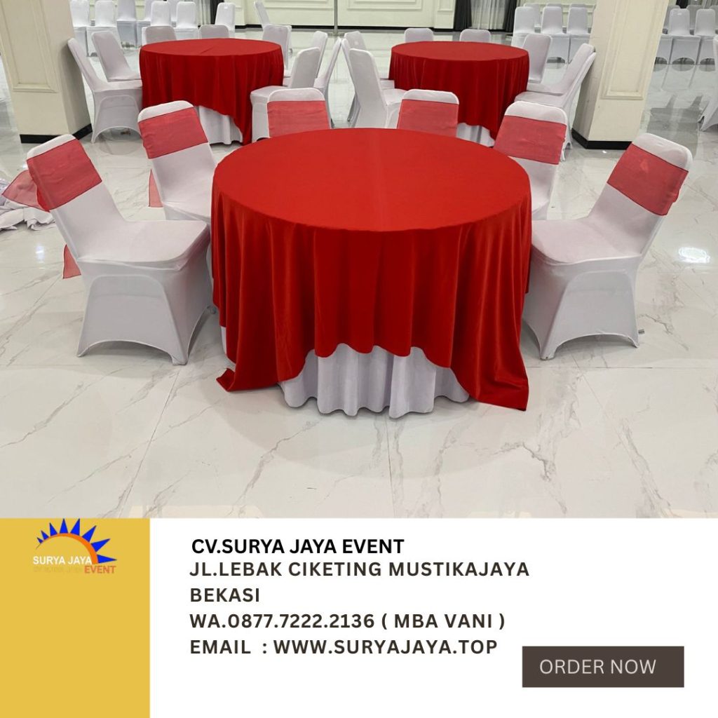 Sewa Meja Bundar Dan Kursi Futura Event PT MPI Pondok Kelapa Jaktim