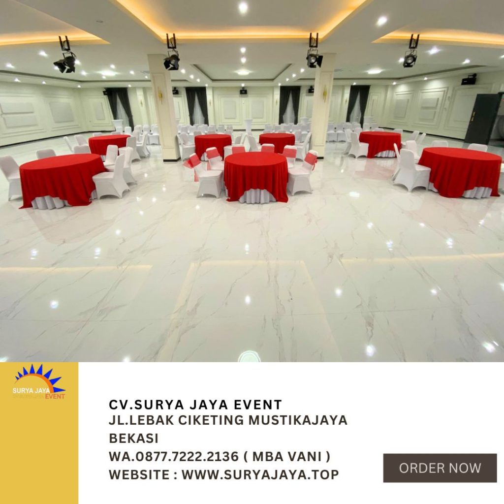 Sewa Meja Bundar Dan Kursi Futura Event PT MPI Pondok Kelapa Jaktim