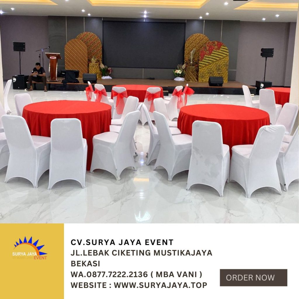 Sewa Meja Bundar Dan Kursi Futura Event PT MPI Pondok Kelapa Jaktim