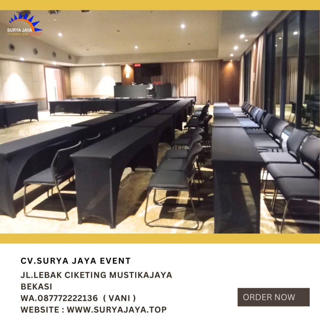 Sewa Meja Ibm Hpl Dan Cover taplak Meja Area Depok