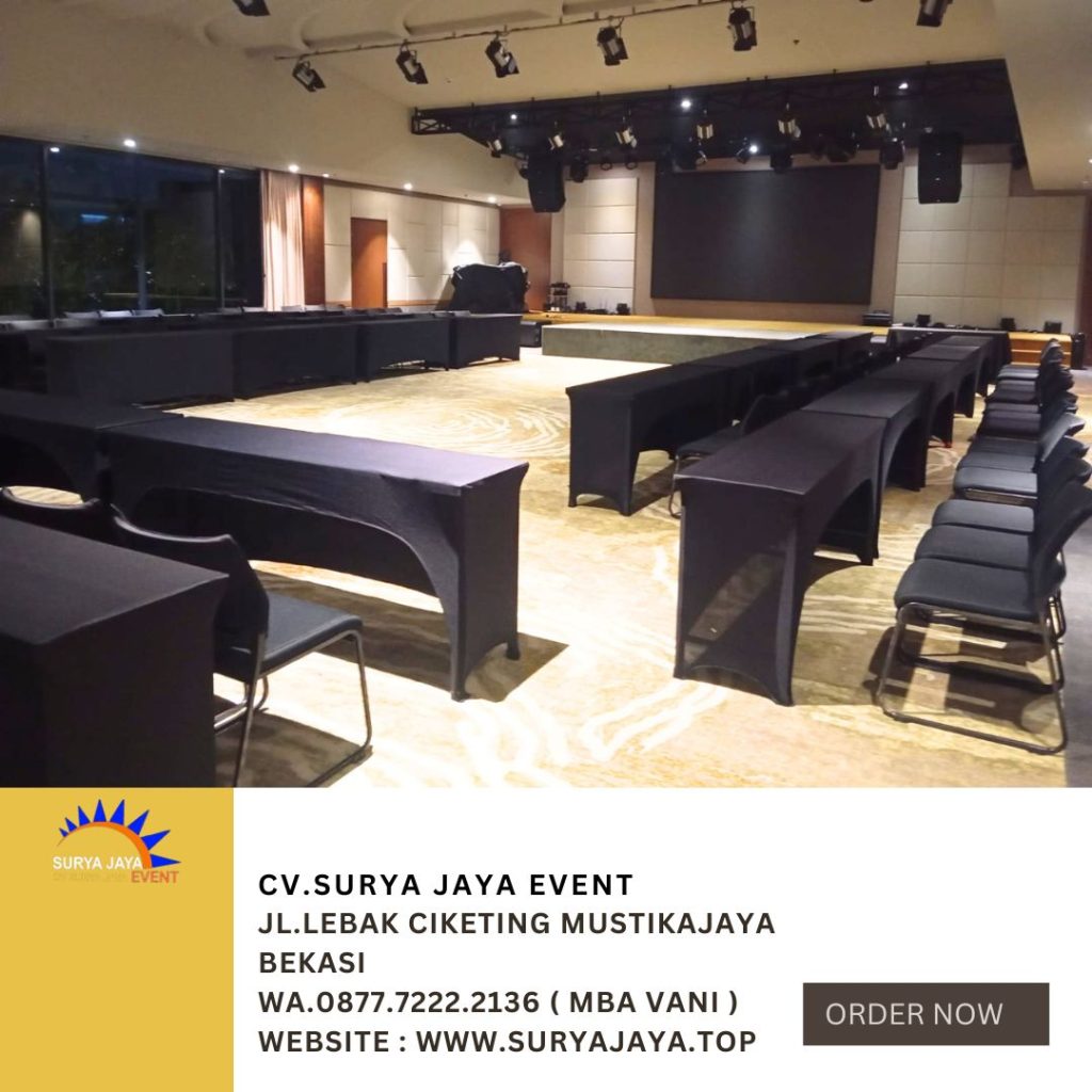 Sewa Meja Ibm Hpl Dan Cover taplak Meja Area Depok
