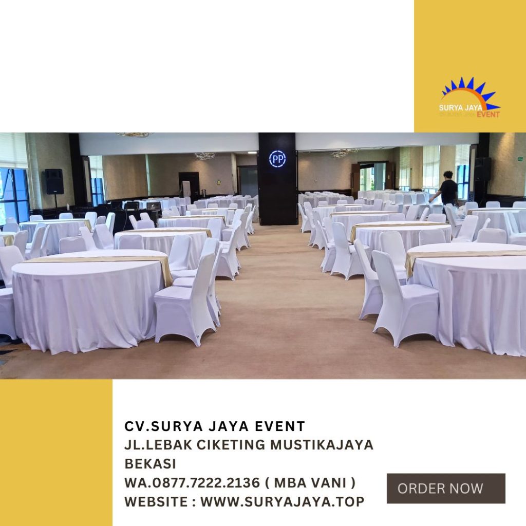Sewa Meja Kursi Event Gedung Plaza PP Jaktim