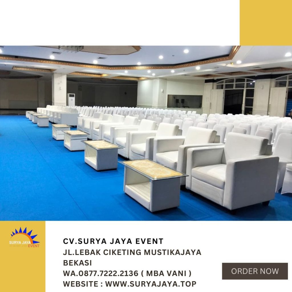 Sewa Sofa,Meja VIP Kaca Dan Kursi Futura Area Jakarta