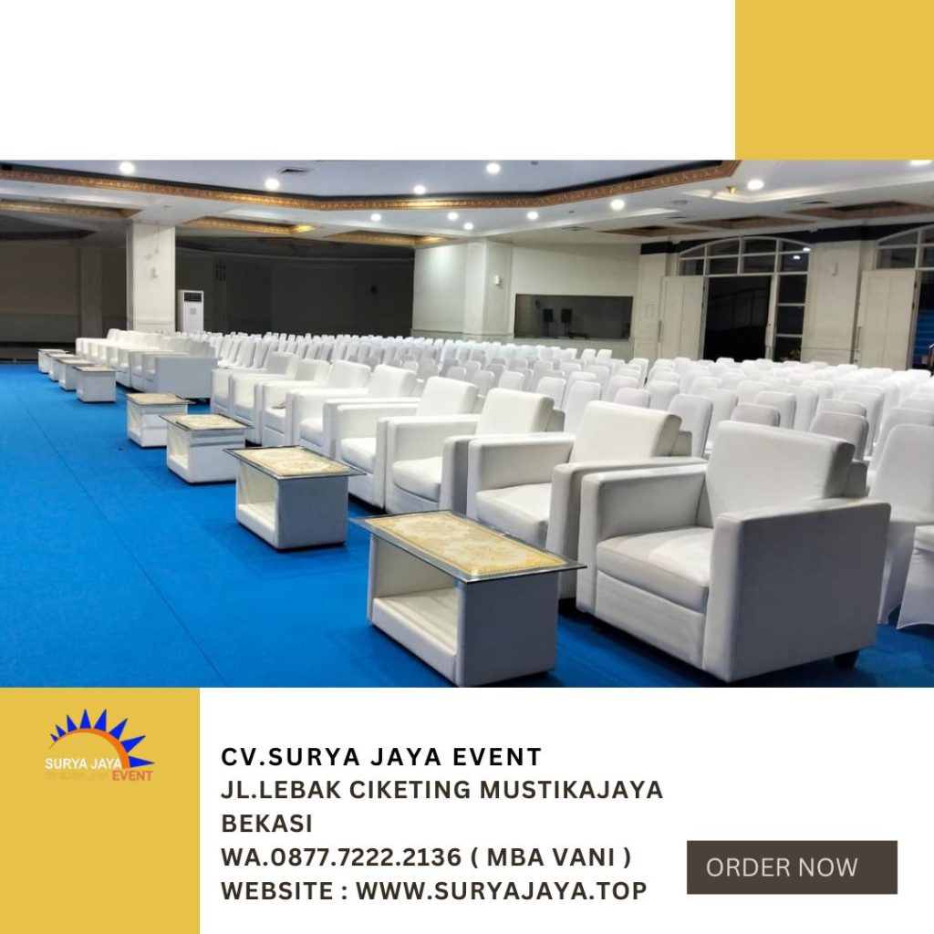 Sewa Sofa,Meja VIP Kaca Dan Kursi Futura Area Jakarta