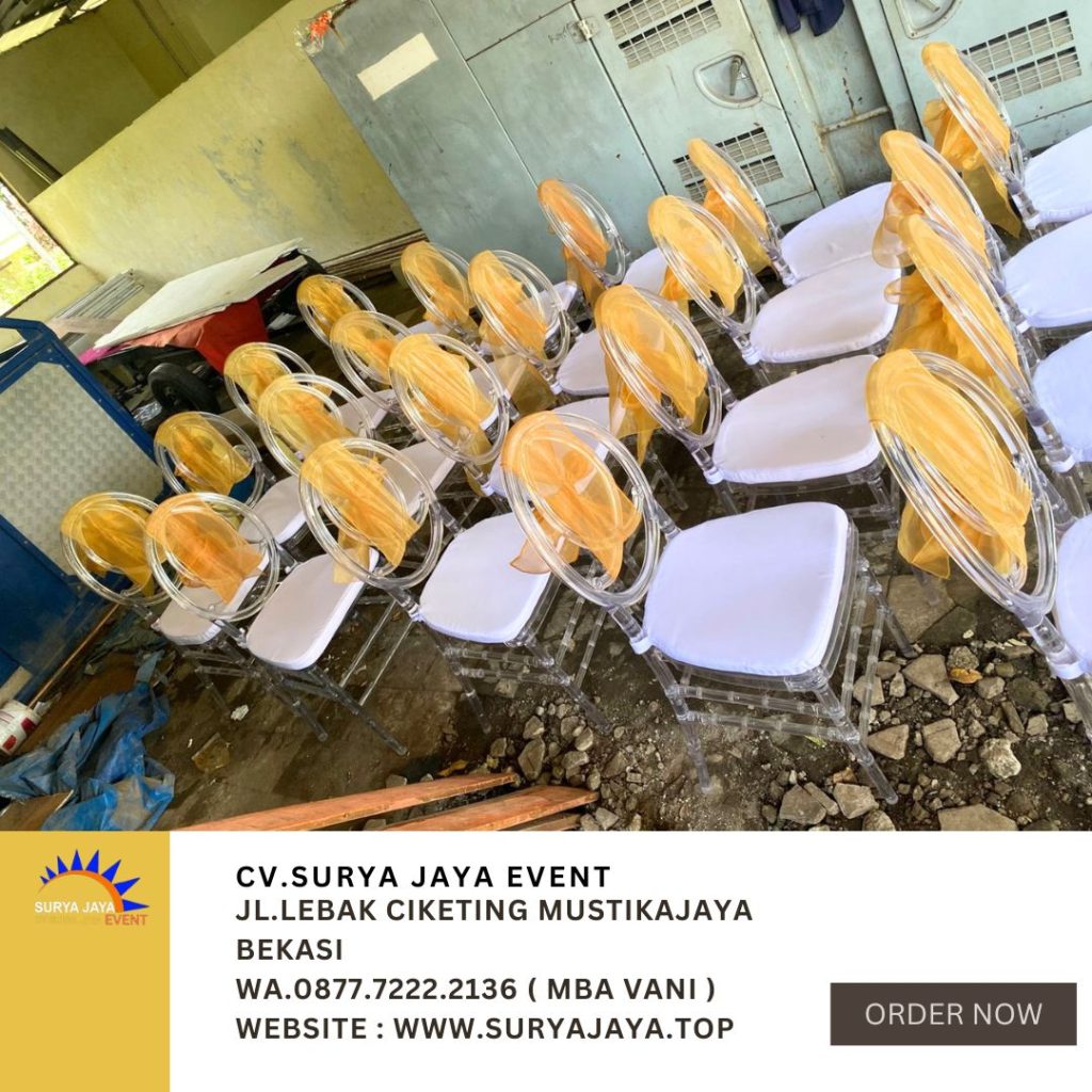 Sewa kursi Olivia Acrylic Bening Ciledug Jakarta