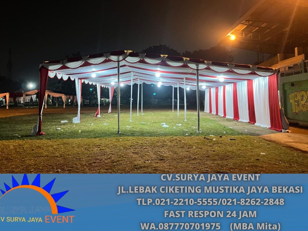 Sewa Tenda Serut Acara Dondang Mustika Jaya Bekasi 