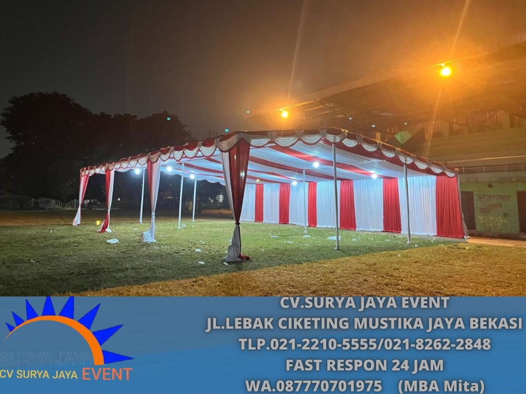 Sewa Tenda Serut Acara Dondang Mustika Jaya Bekasi 
