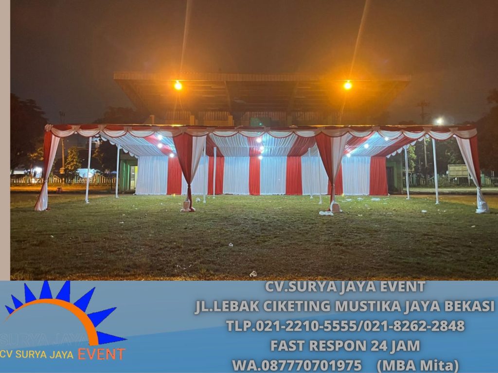 Sewa Tenda Serut Acara Dondang Mustika Jaya Bekasi 