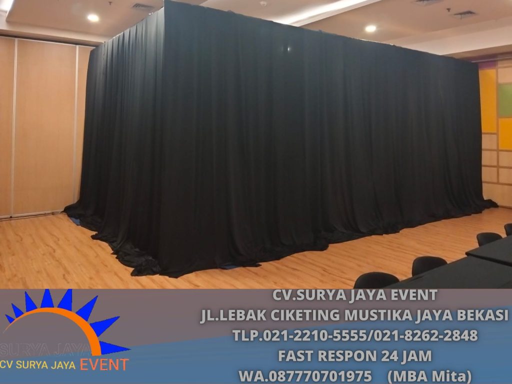 Rental Tirai Filamin aneka Warna Boogor