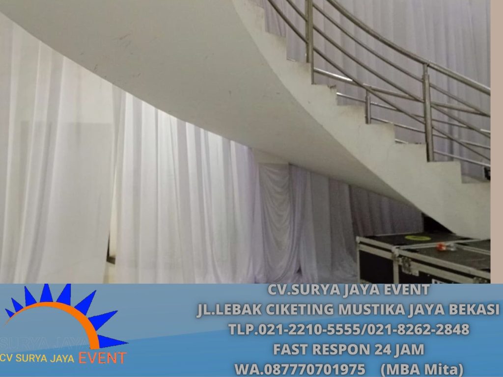 Rental Tirai Filamin aneka Warna Boogor