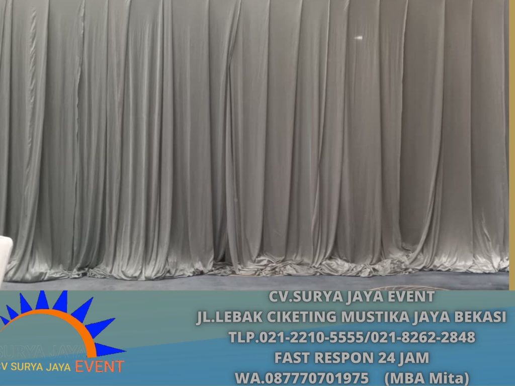 Rental Tirai Filamin aneka Warna Boogor
