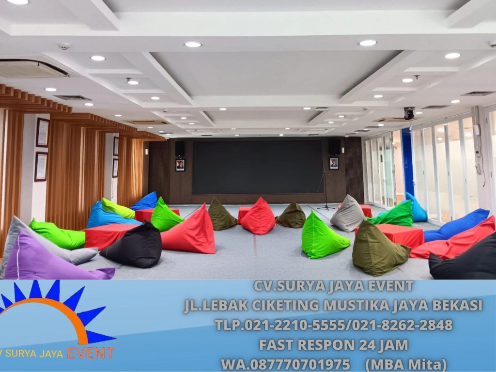 Gudang Sewa Beanbag Varian Warna-Warni Stok Melimpah Jakarta