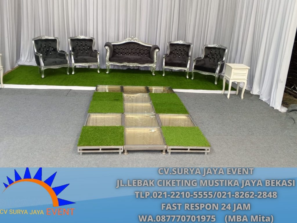Rental Kursi Pelaminan silver evnt Pernikahan di Jakarta